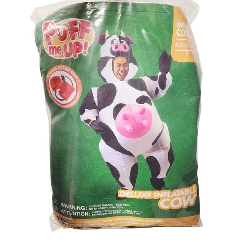 Deluxe inflatable cow costume - deluxe,