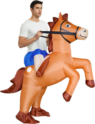 Inflatable costume adult ride - costume,